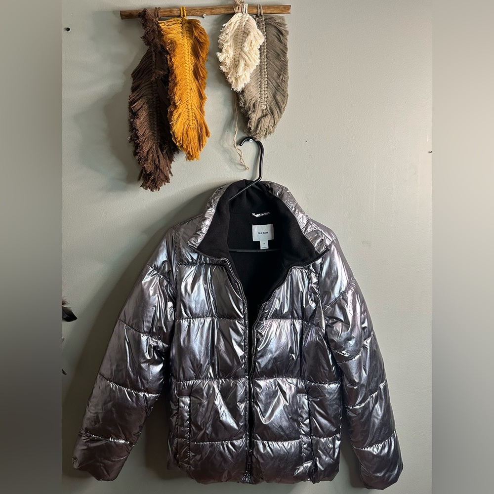Women’s Silver Bomber Jacket